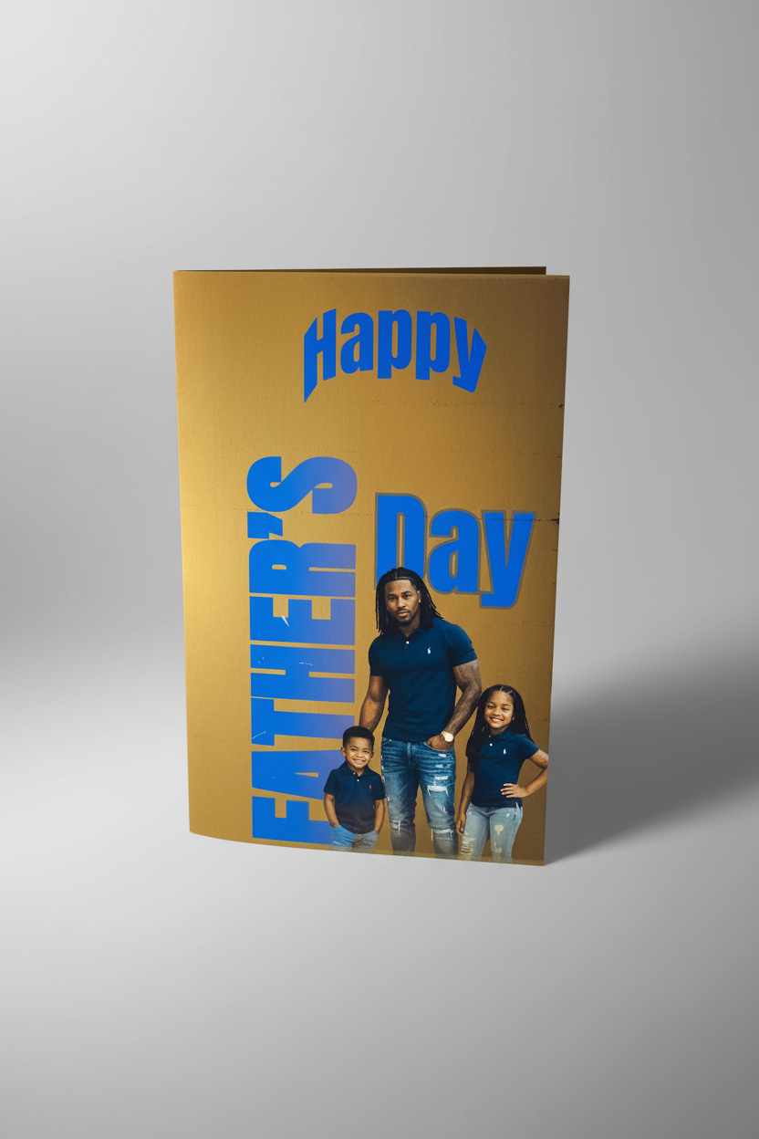 Personalized Father's Day Photo Card – Custom Keepsake for Dad