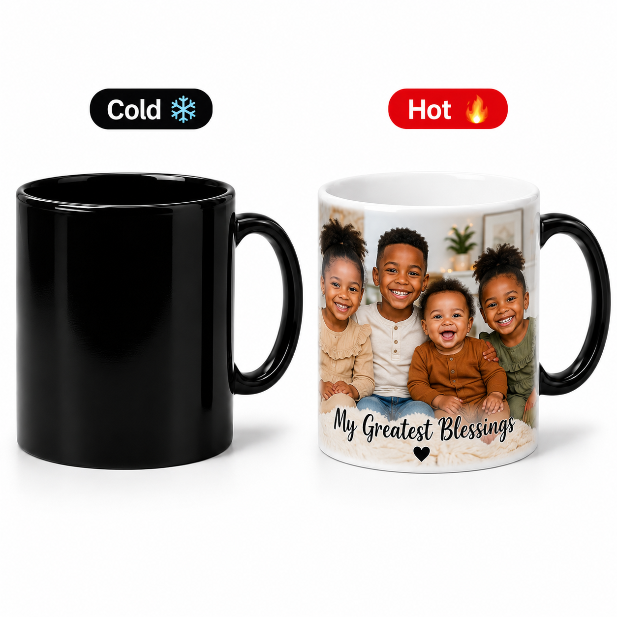 Custom Morphing Mug | Personalized Color-Changing Coffee Mug