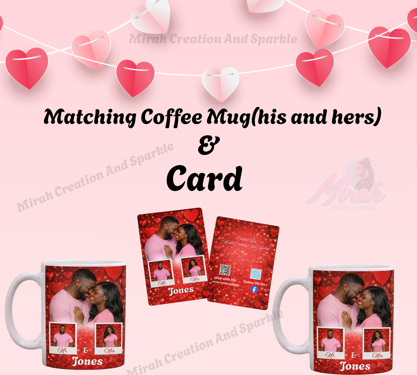 Valentine Day His & Hers Coffee Mug /Card