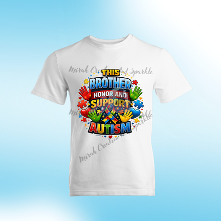 This Brother Honors and Supports Autism Awareness Shirt