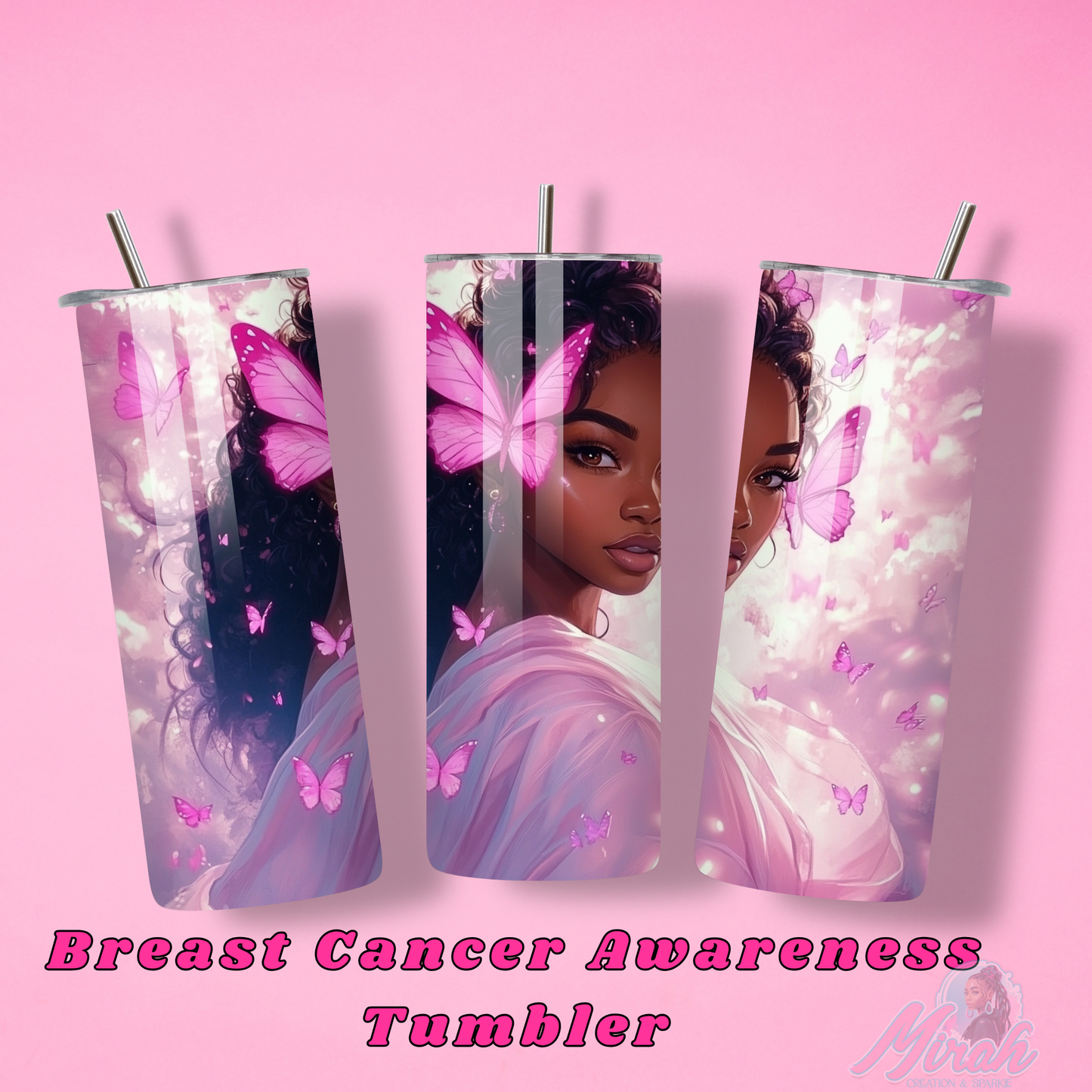 Breast Cancer Tumbler Cup