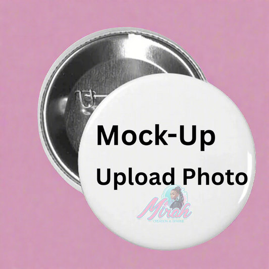 Custom 2.5 Inch Button Pin – Personalized Photo or Text