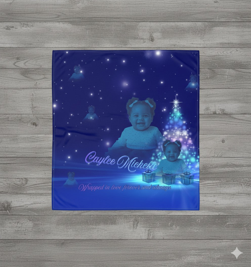 Custom Baby Photo Keepsake Blanket