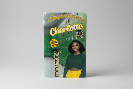 Personalized Senior Graduation Card Class of 2026 Memory Card( Glossy)