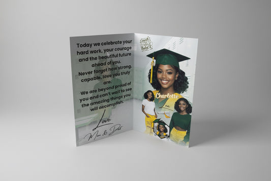 Personalized Senior Graduation Card Class of 2026 Memory Card( Glossy)