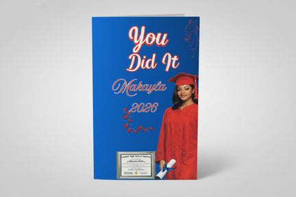Personalized Senior Graduation Card Class of 2026 Memory Card (Matte Cardstock)