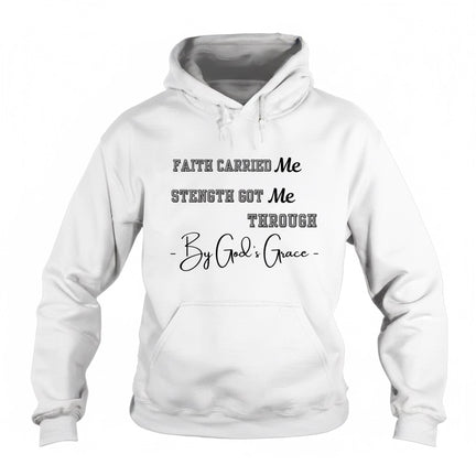 Faith Carried Me” Inspirational Christian Hoodie