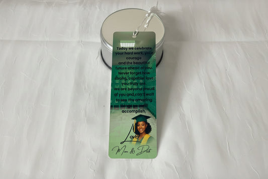 Personalized Graduation Sublimation Bookmark – Custom Senior Photo Keepsake (Front & Back Design)