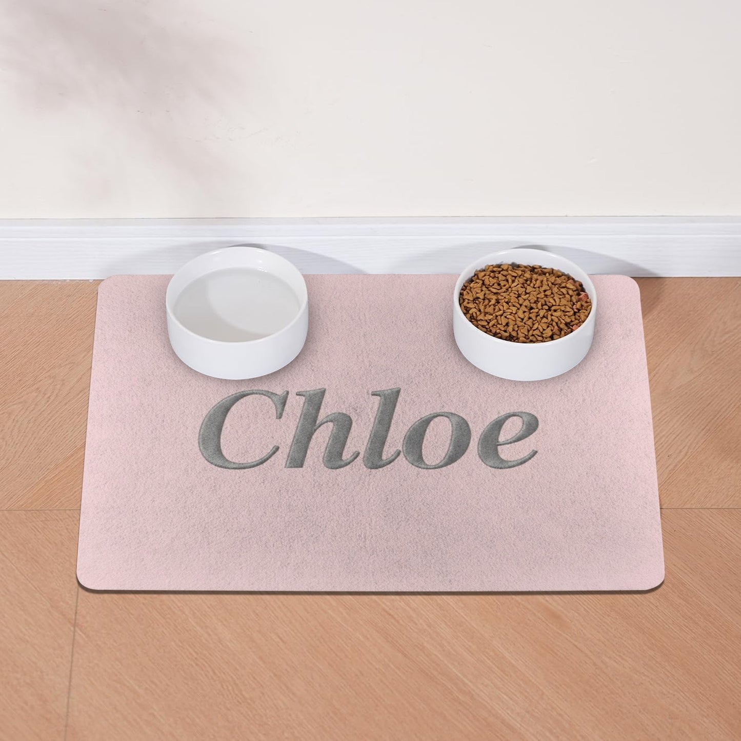 Personalized Pet Feeding Mat – Custom Name Dog & Cat Mat