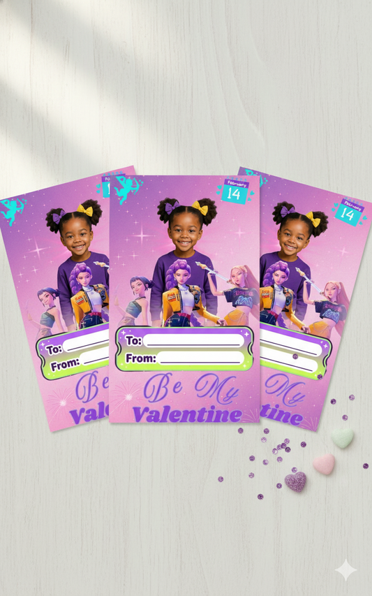 Purple Gamer Girl Theme ( Box Of 24)