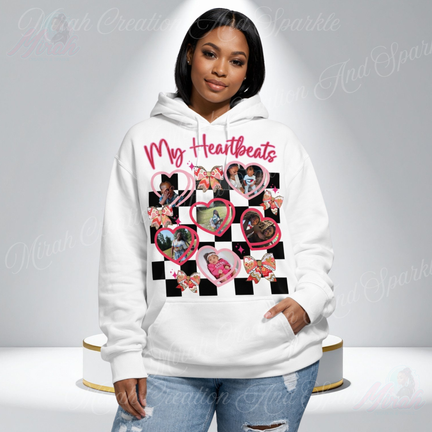 My Heartbeats Custom Photo Hoodie