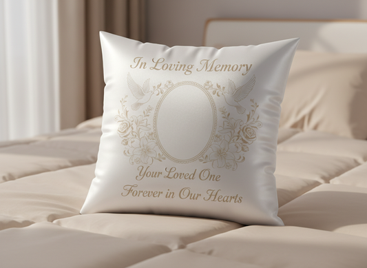 Custom Memorial Pillow – Personalized Keepsake Gift