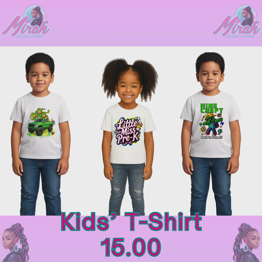 Custom Kids T-Shirt | Personalized Back to School Tee